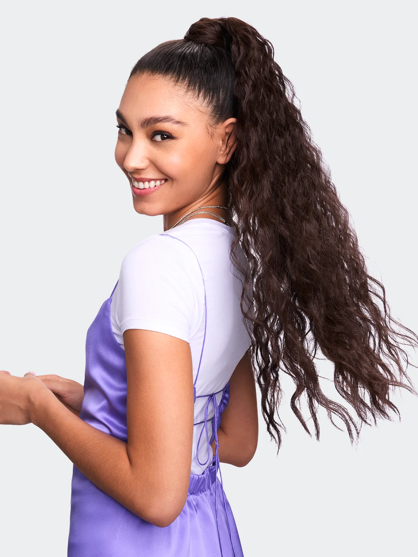 Pony No. 5 - 26" Extra Long with Spiral Waves Ponytail Clip-In Hair Extension - Image 2