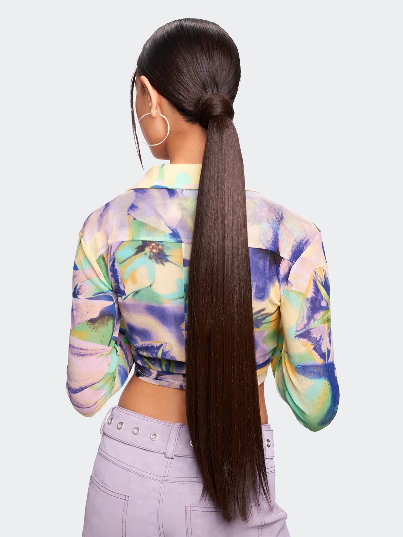 Pony No. 4 - 26" Extra Long and Sleek Perm Clip-In Hair Extension - Image 3